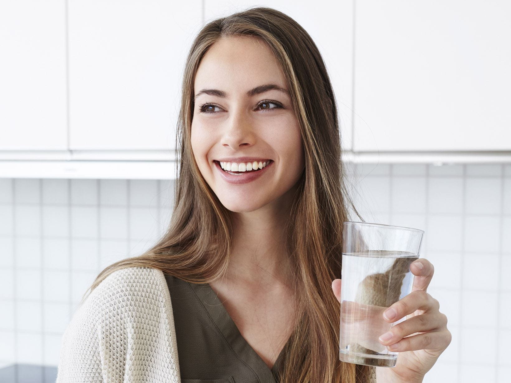 Schöne Beine Genug trinken