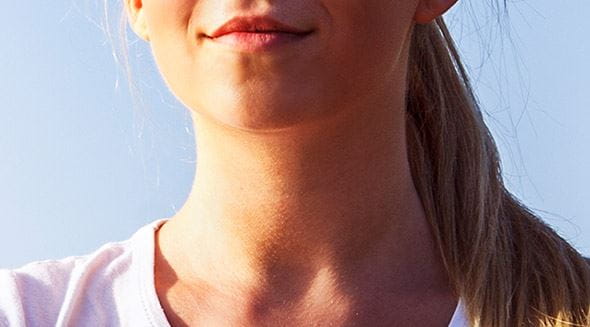 Sonnenbrand auf den Lippen