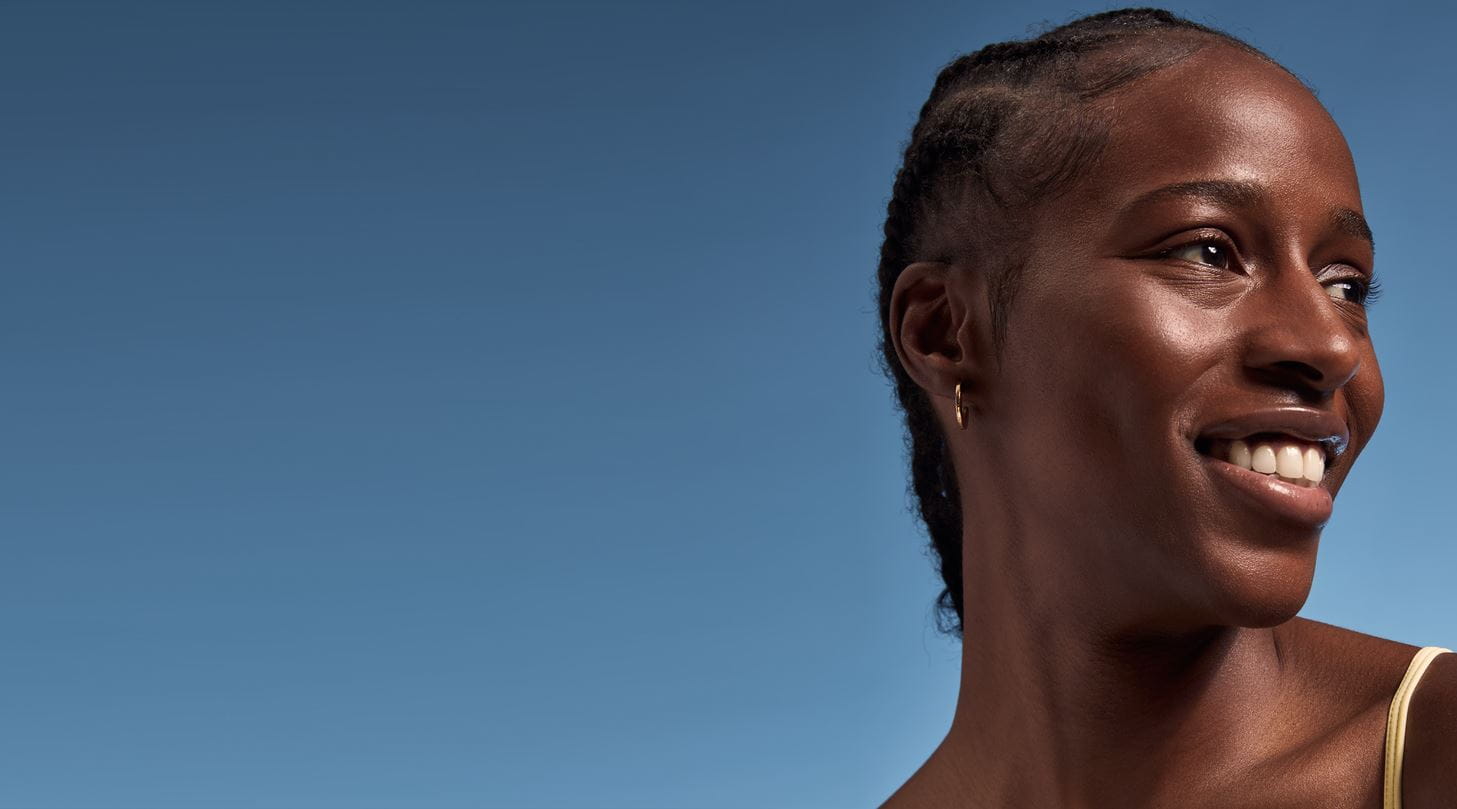 woman smiling