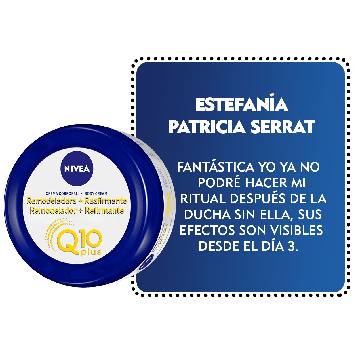 Embajadora NIVEA Cuidado Reafirmante
