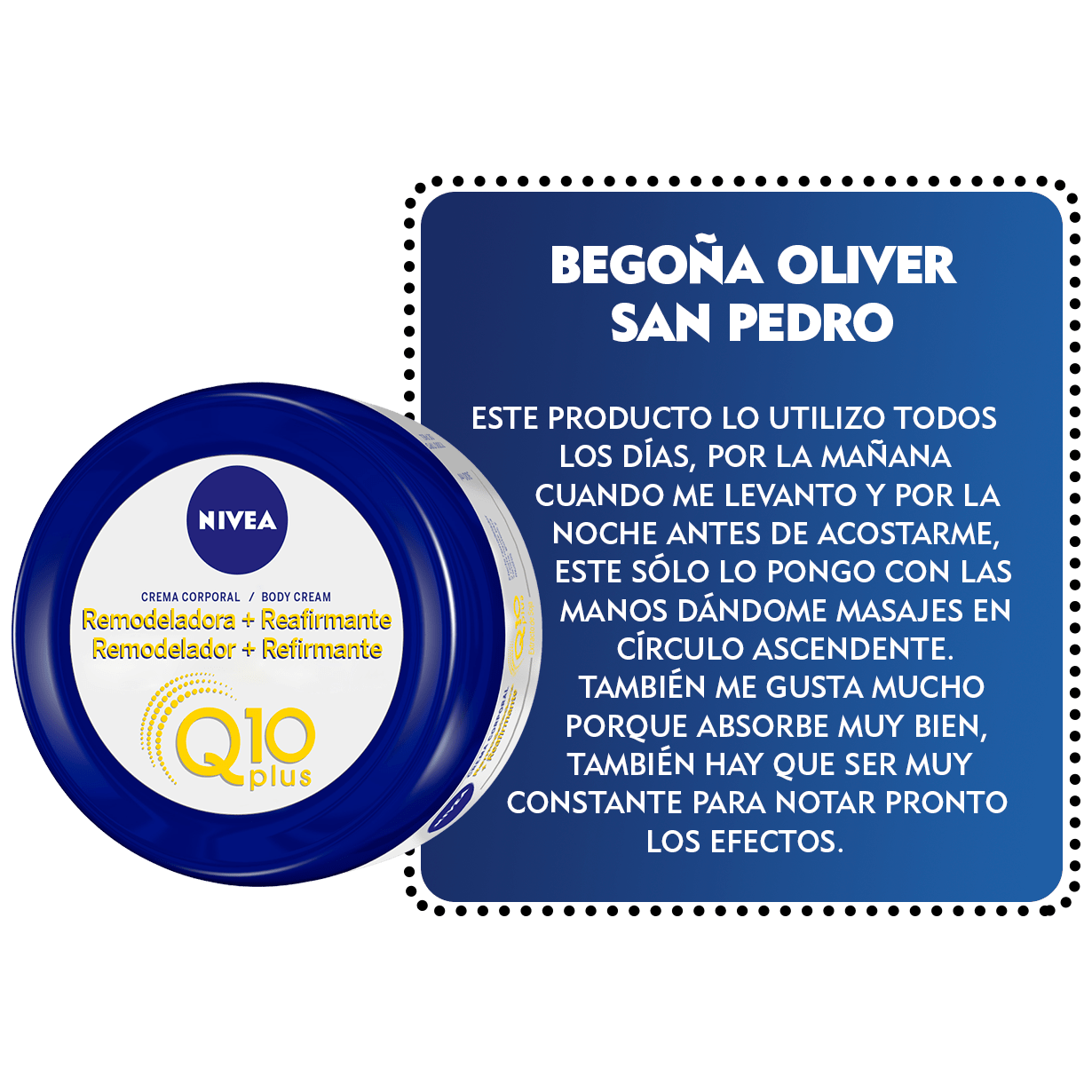Embajadora NIVEA Cuidado Reafirmante