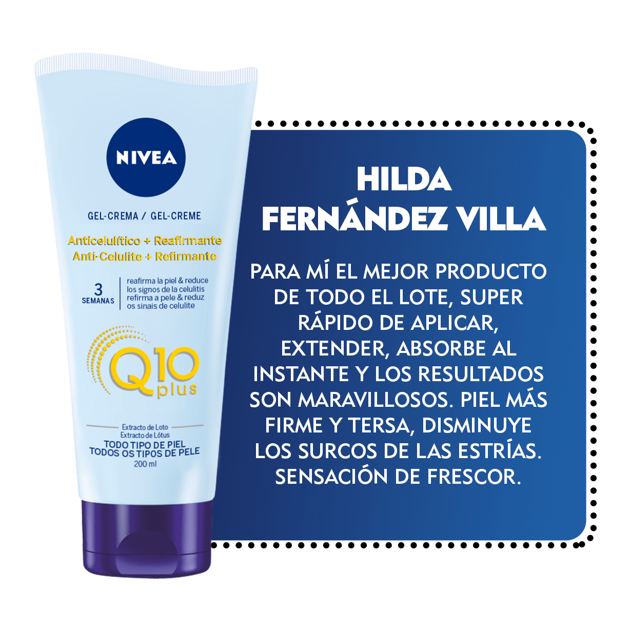 Embajadora NIVEA Cuidado Reafirmante