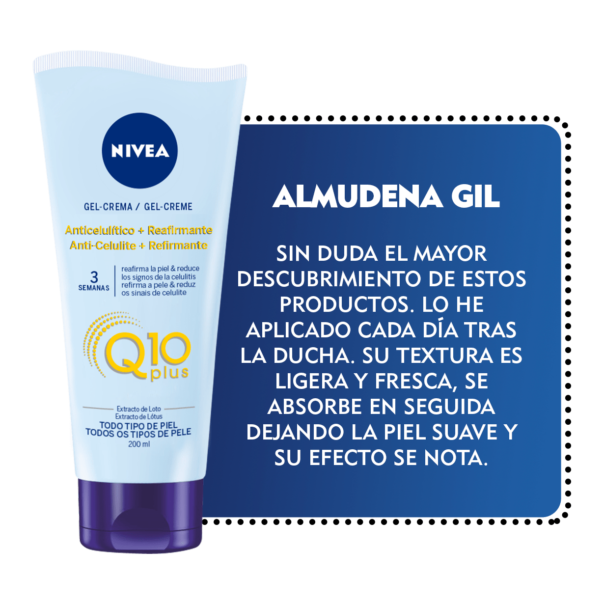 Embajadora NIVEA Cuidado Reafirmante