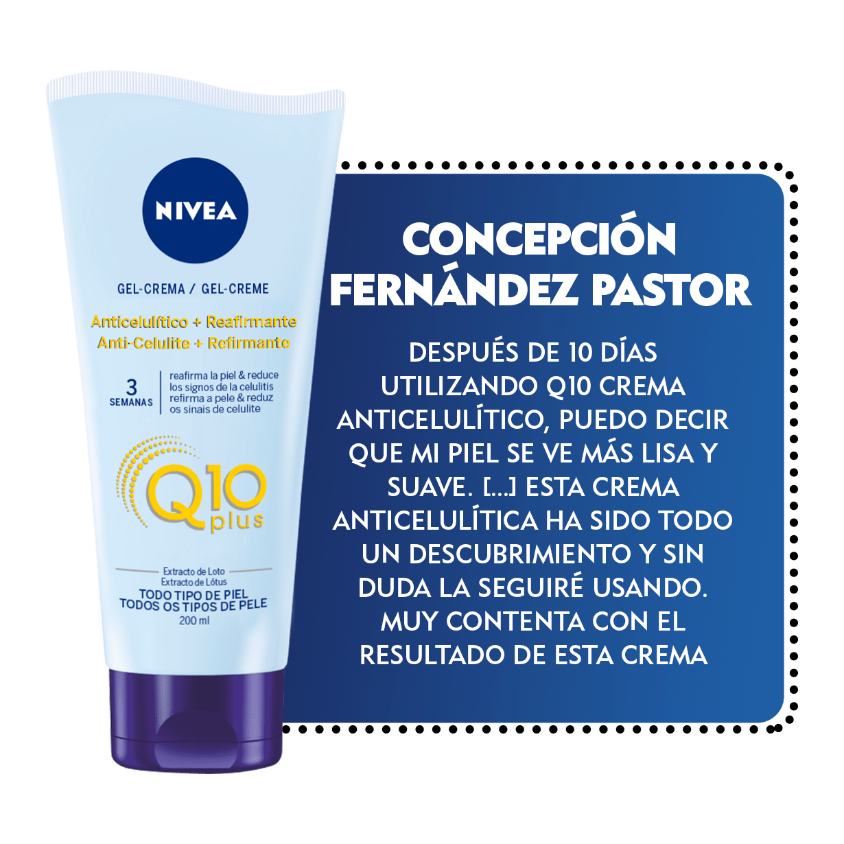 Embajadora NIVEA Cuidado Reafirmante