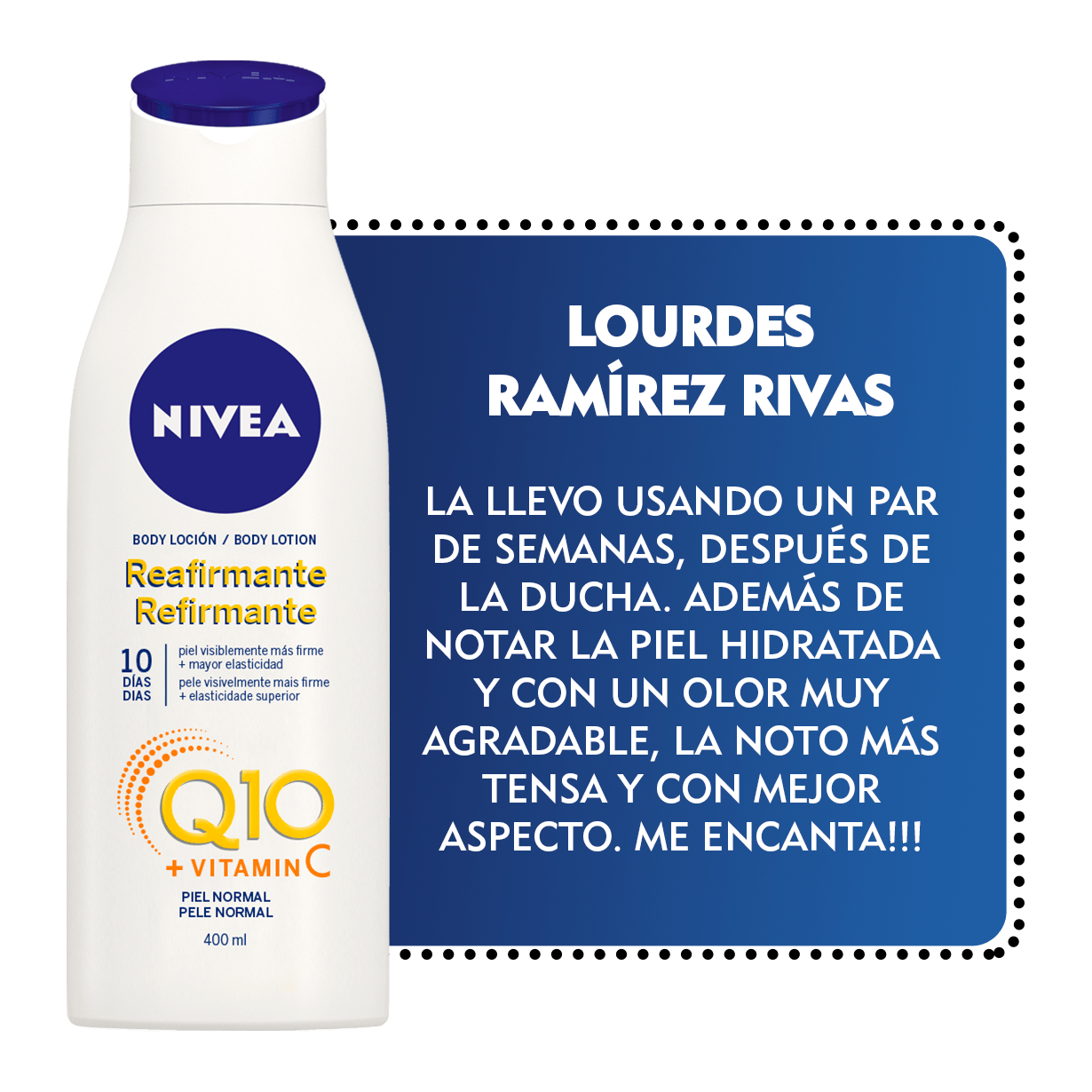 Embajadora NIVEA Cuidado Reafirmante