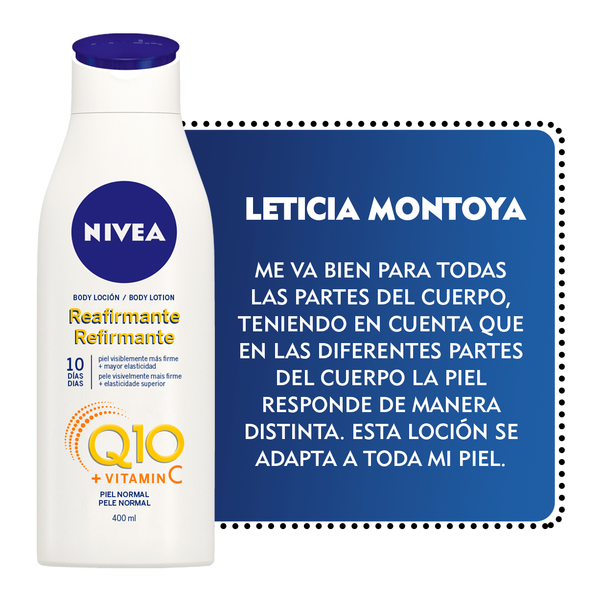 Embajadora NIVEA Cuidado Reafirmante