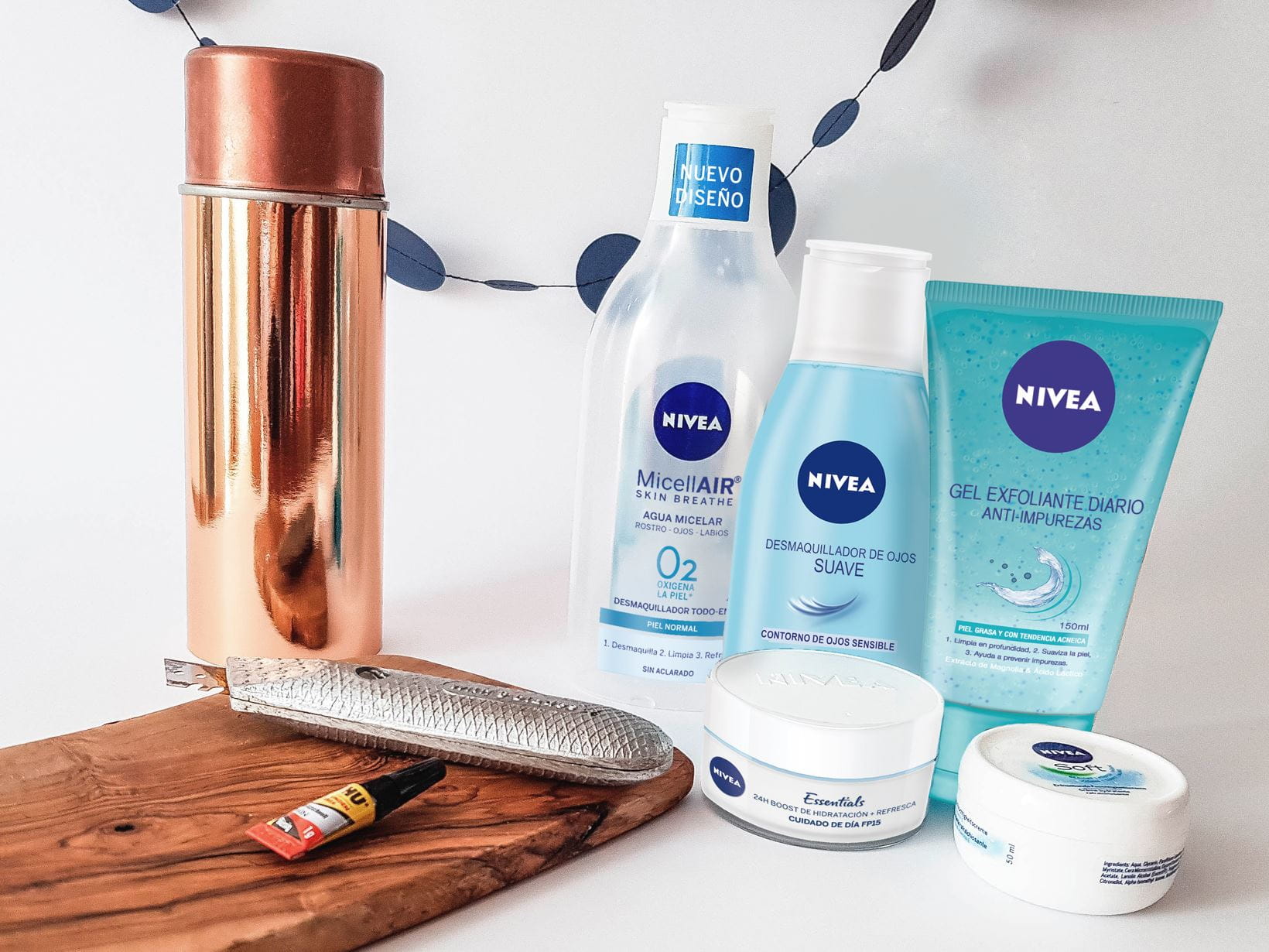 organizador baño nivea