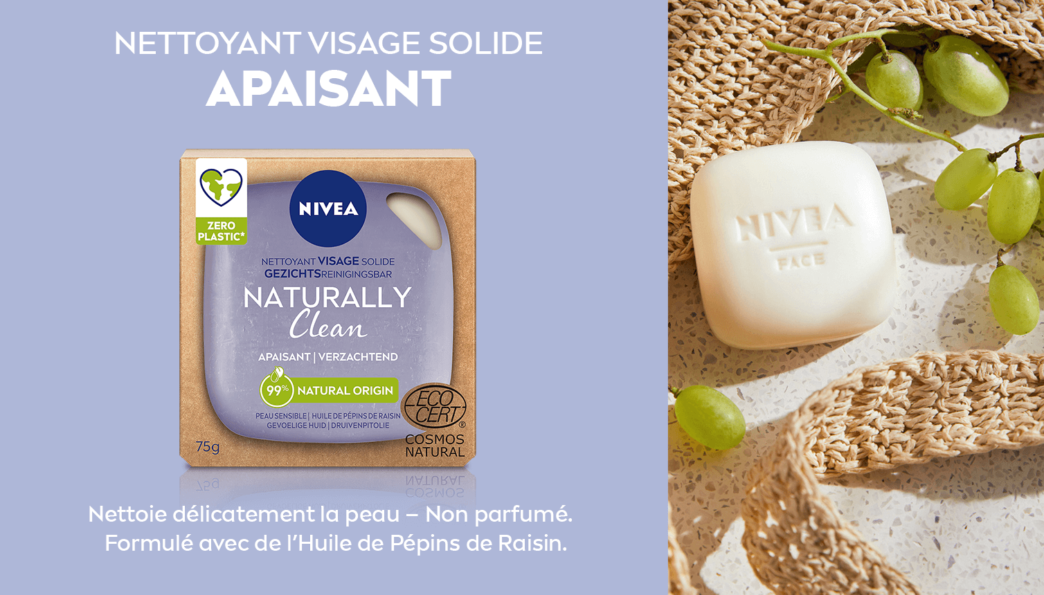 Nettoyant visage solide apaisant