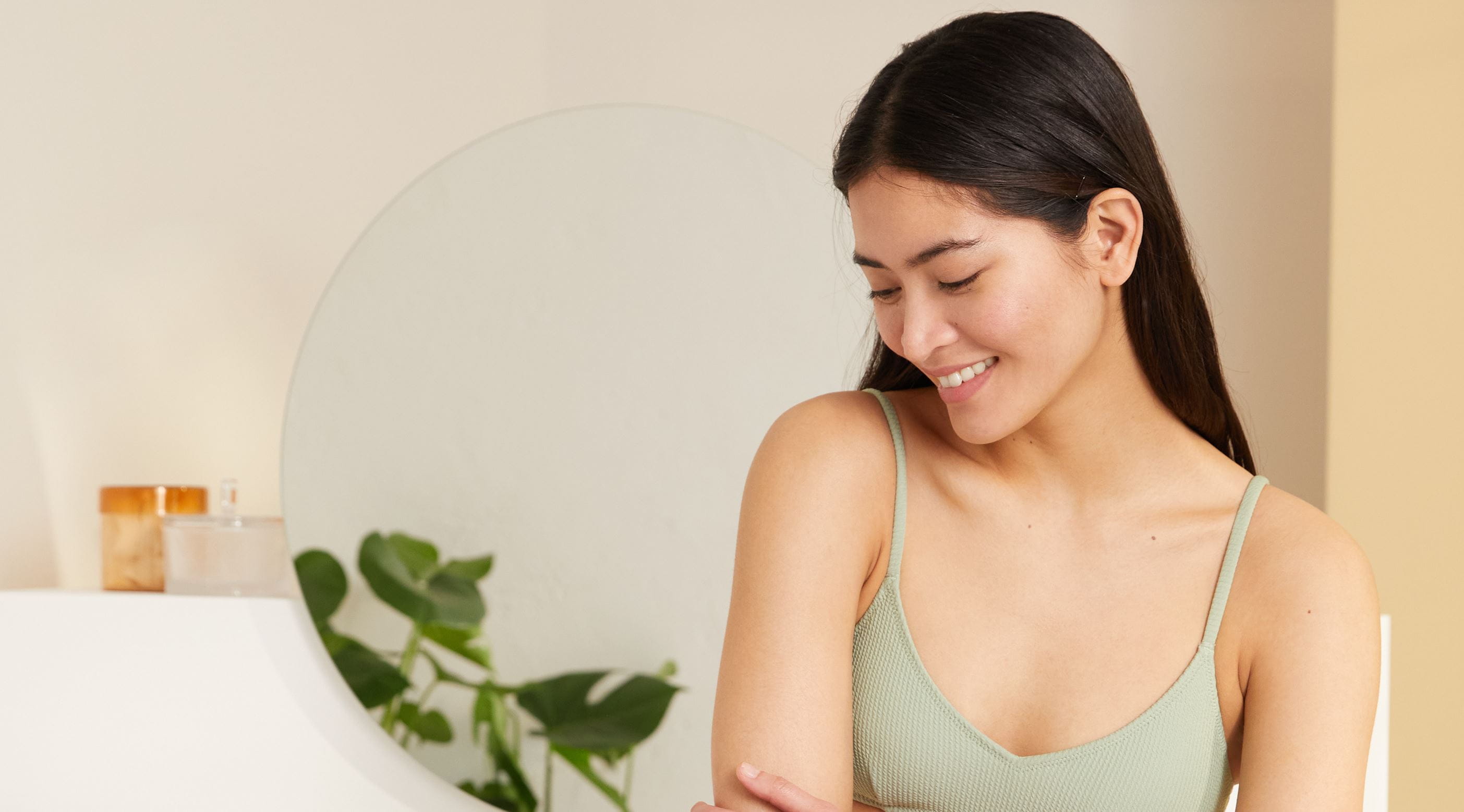young woman smiling