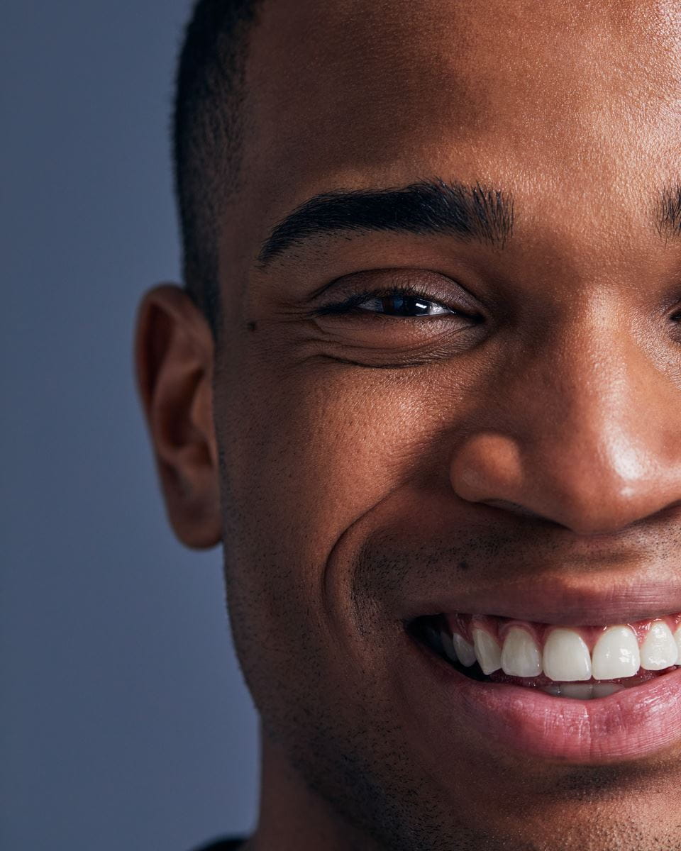 young man smiling