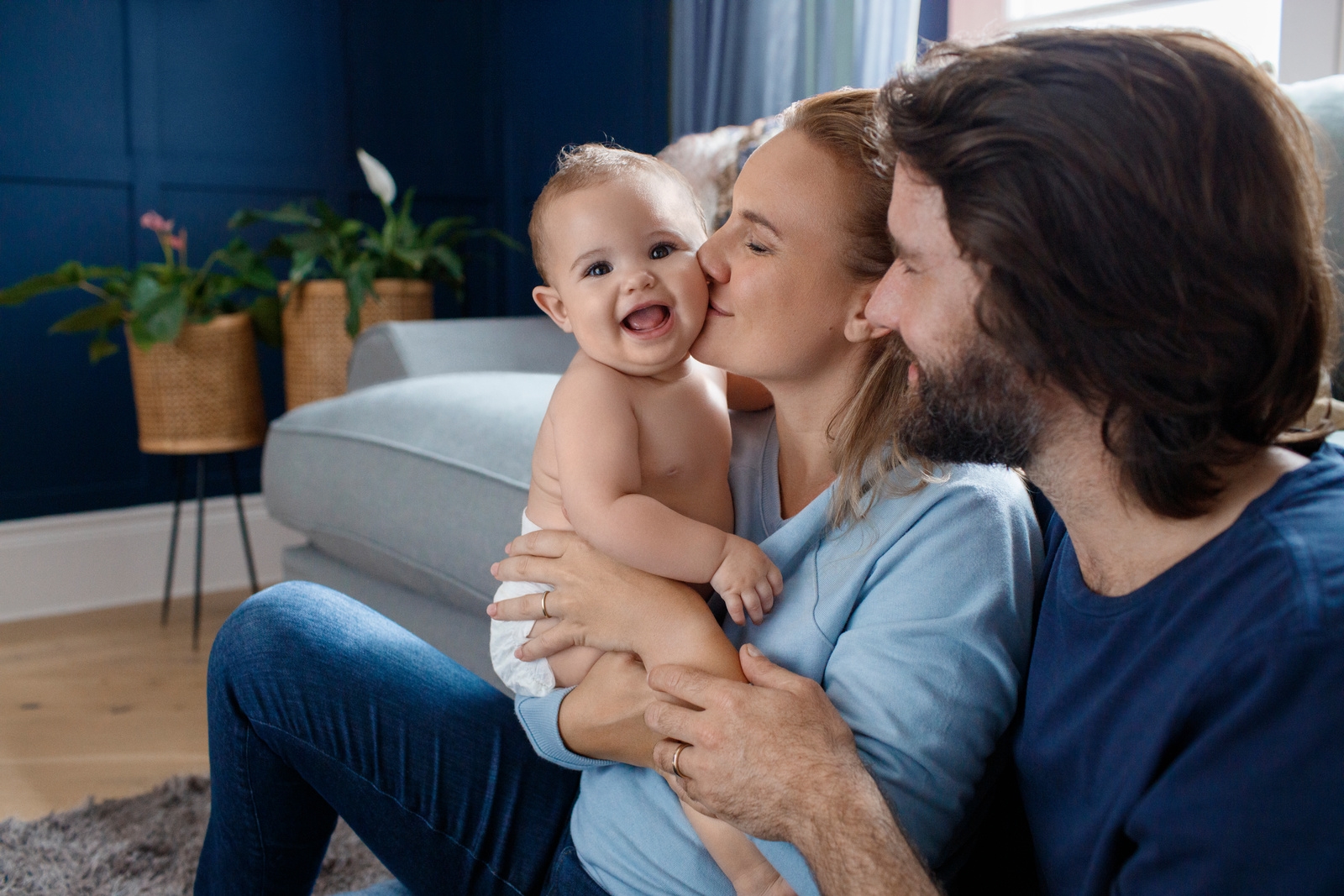 eine glückliche Familie