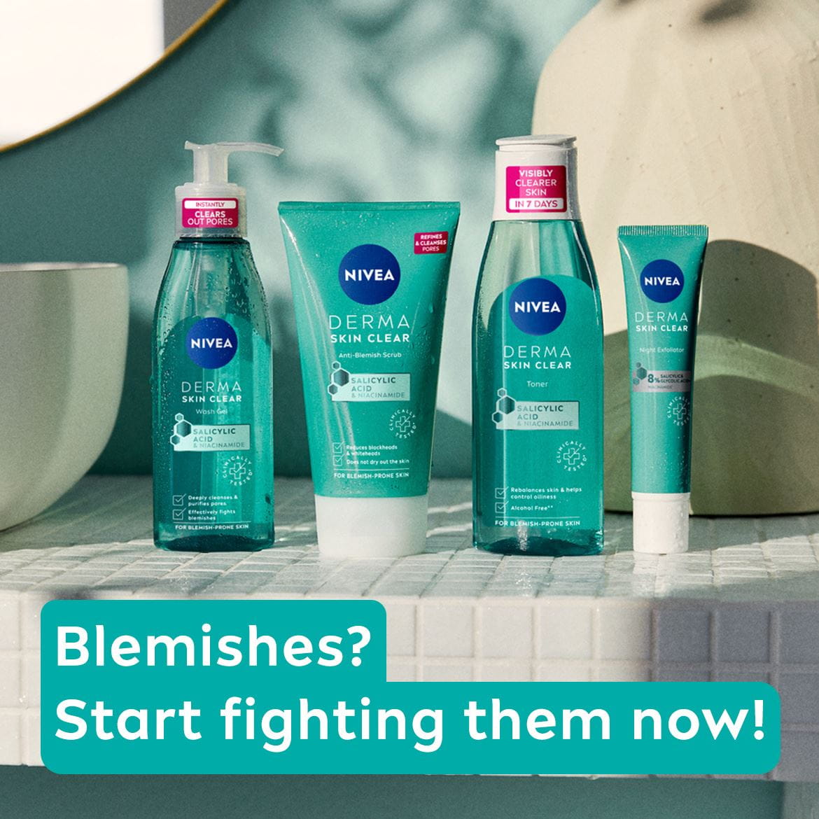  Produkty Nivea Derma Skin Clear