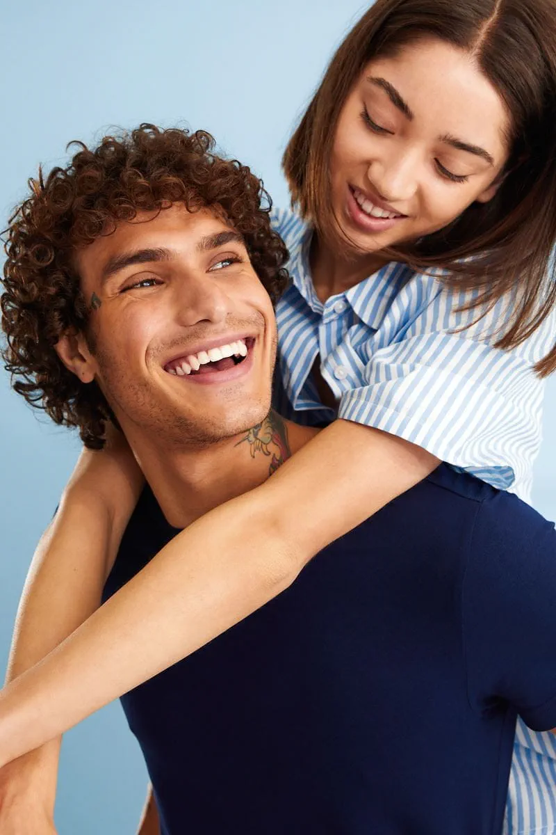 mother and daughter laughing