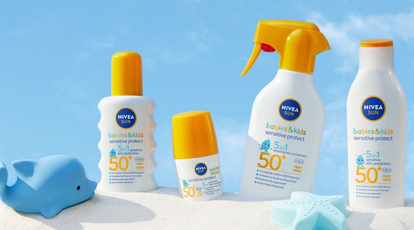 Produkte der Nivea Kids Sensitive-Reihe