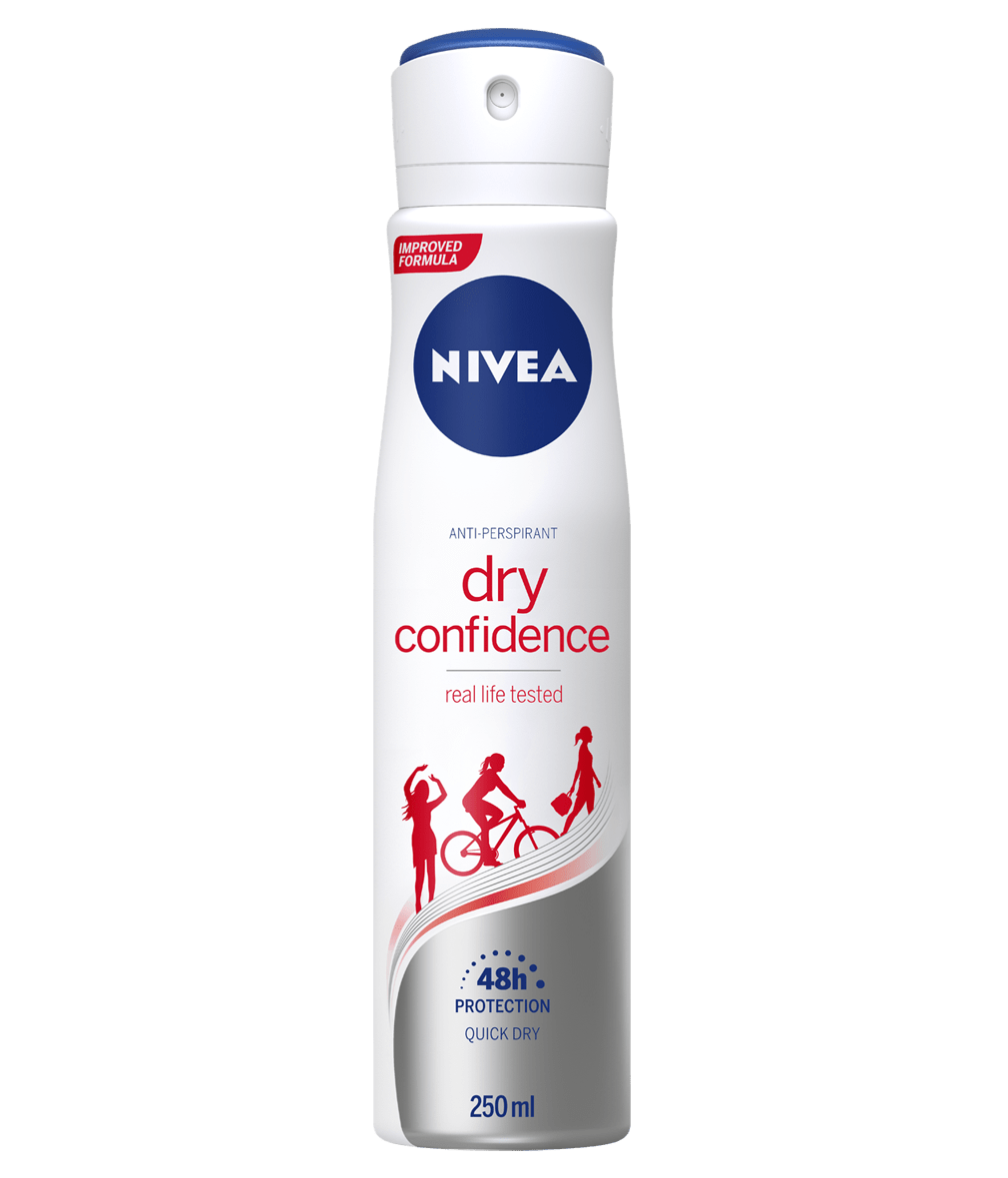 nivea dry confidence antiperspirant deodorant spray