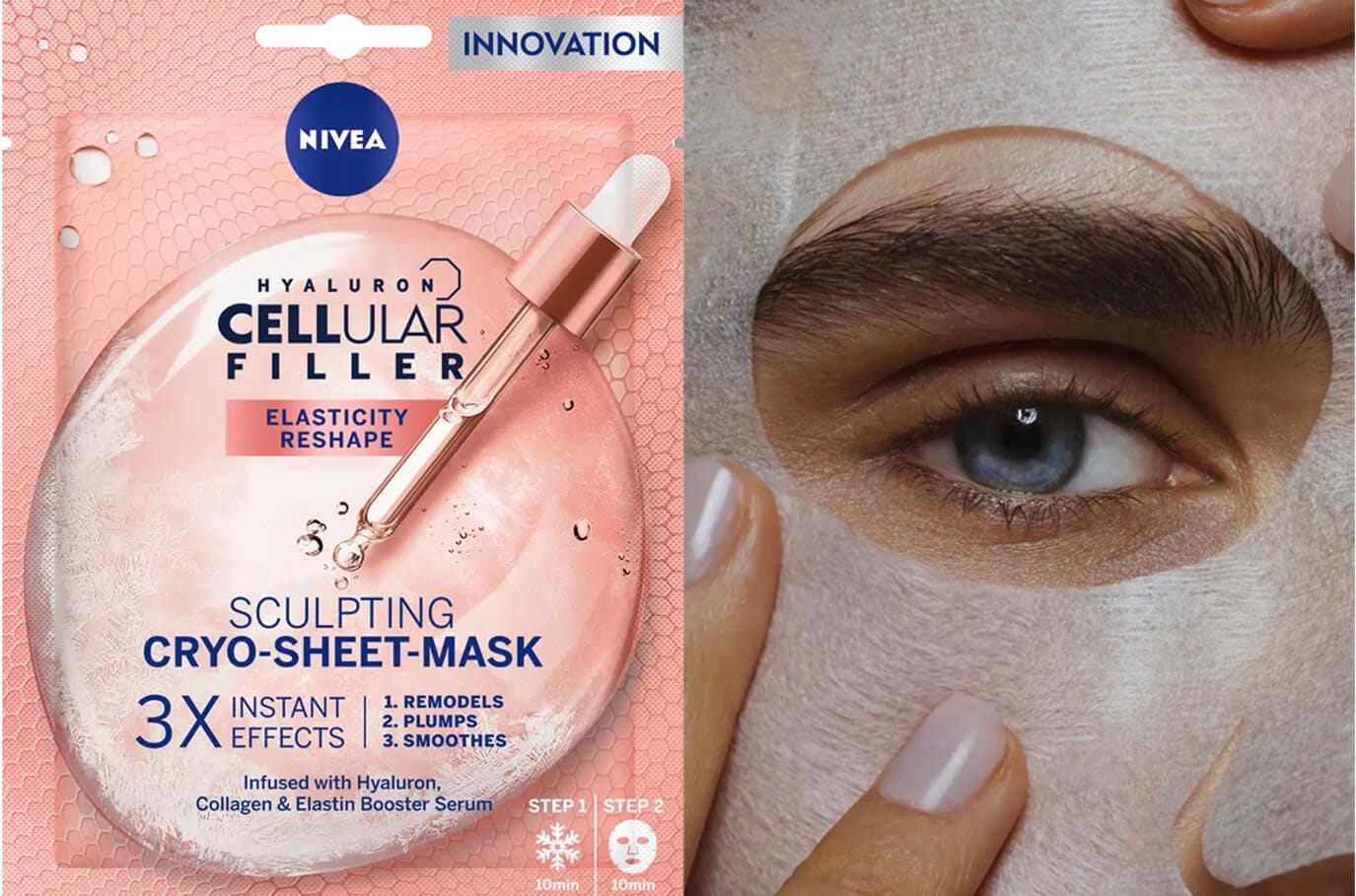 Φωτογραφία - Nivea Hyaluron Cellular Filler Υφασμάτινη Μάσκα Κρυοθεραπείας