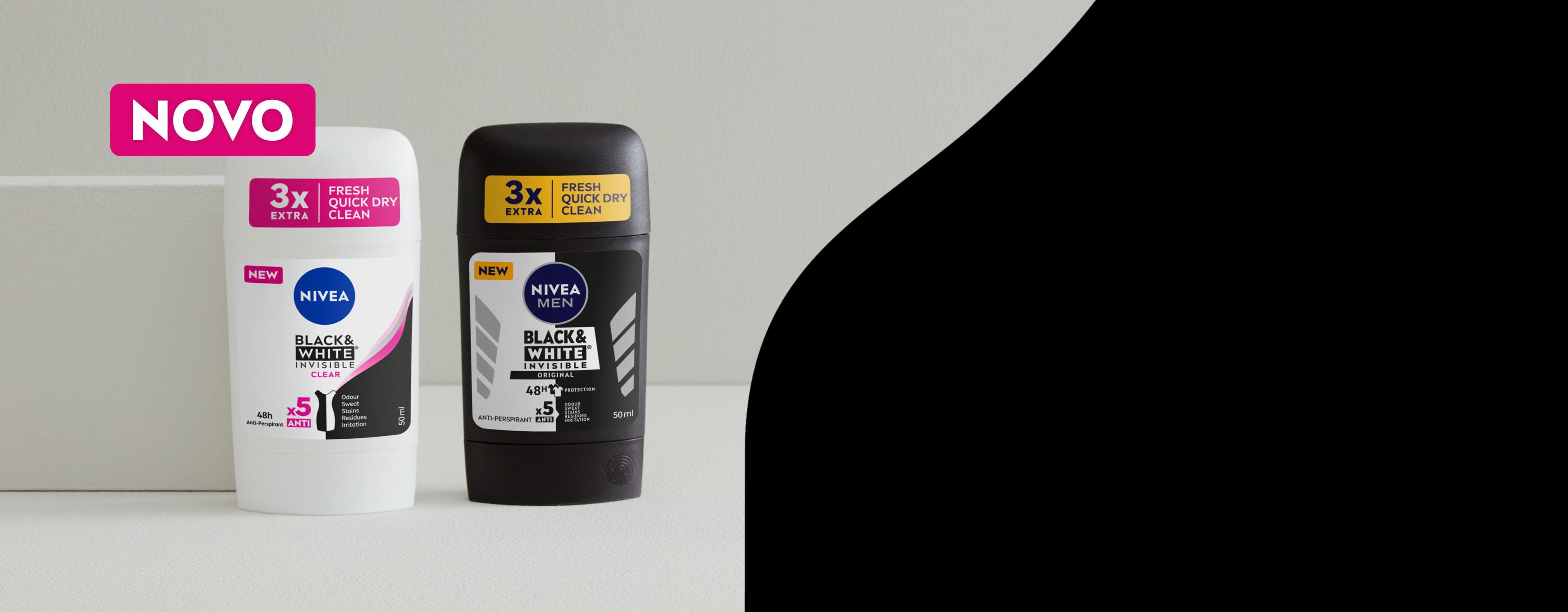 NIVEA Black & White antiperspirant stik