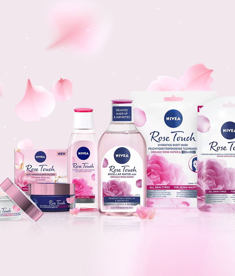 NIVEA Rose Touch Arcitsztítók organikus rózsavízzel