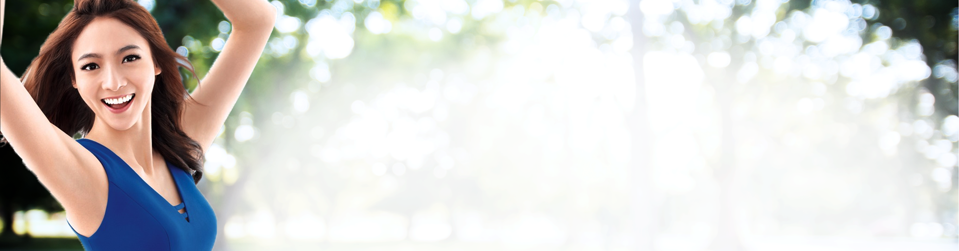 woman in blue blouse