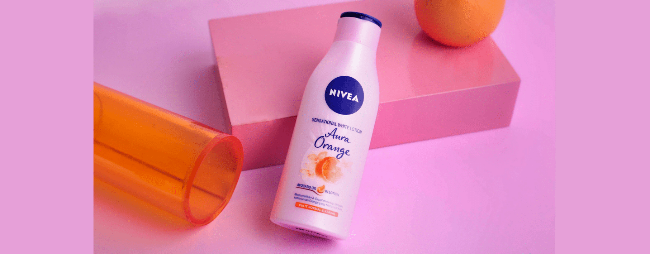 Kulit Segar, Cerah Bercahaya dengan NIVEA Sensational Bright Lotion Aura Orange