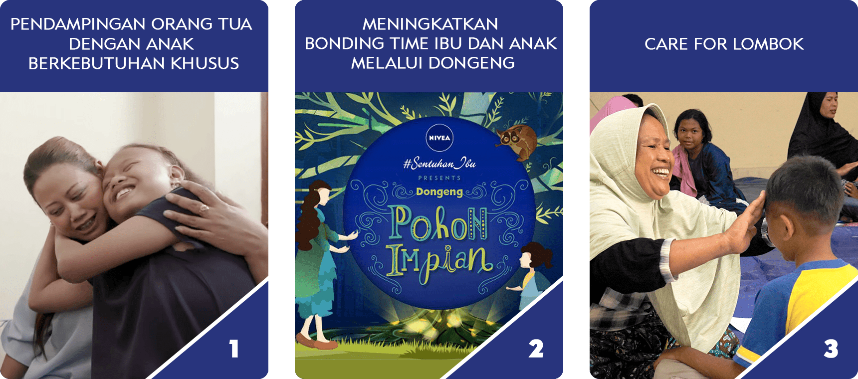 tiga pillar csr sentuhan ibu