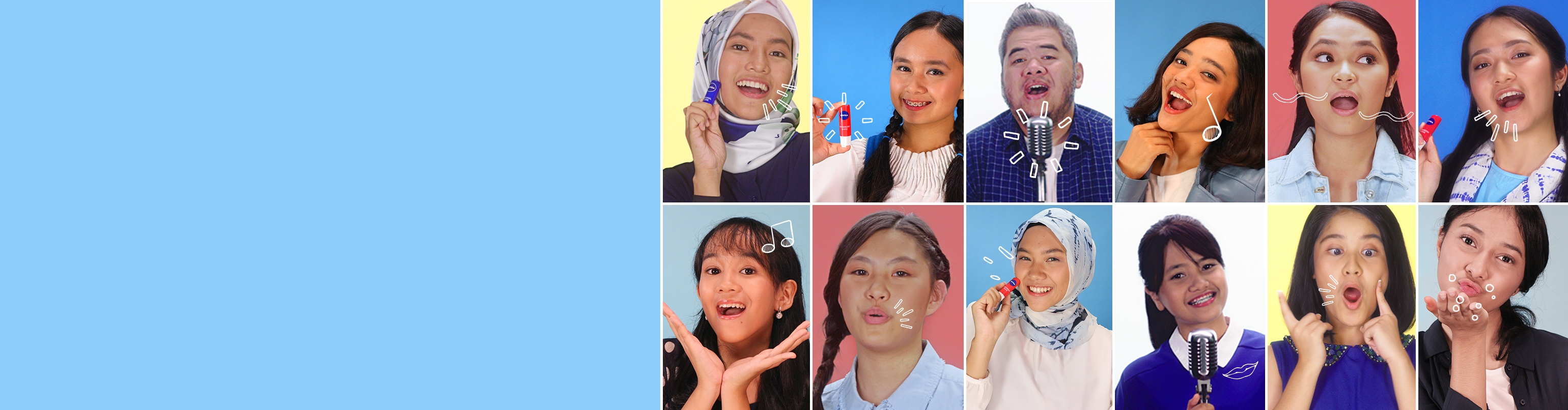 NIVEA lip pap carousel