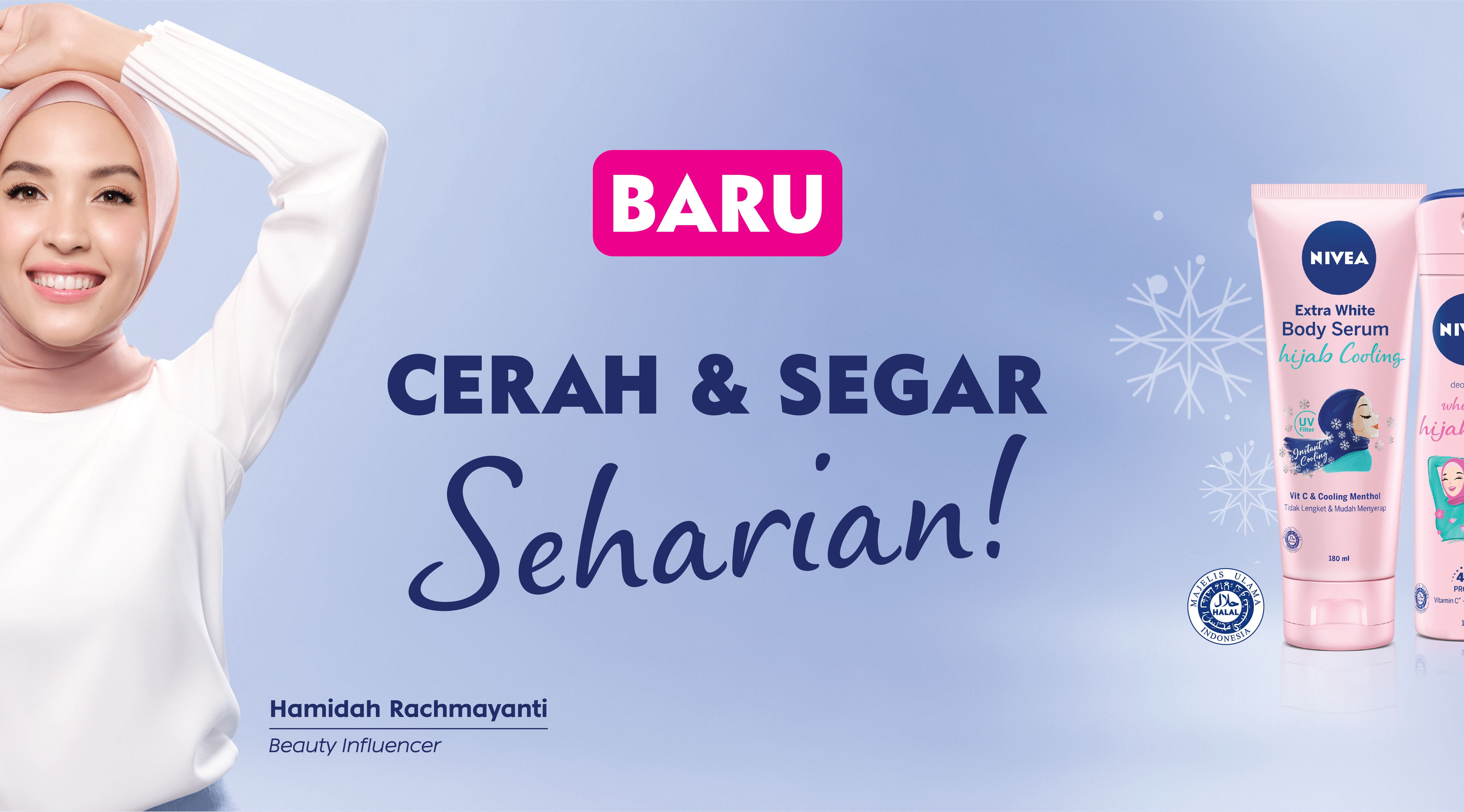Hamidah Rachmayanti for NIVEA Hijab Cooling Body Lotion campaign banner