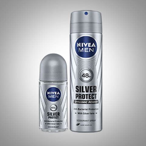 NIVEA MEN Silver Protect Deo Roll On next to NIVEA MEN Silver Protect Deo Spray