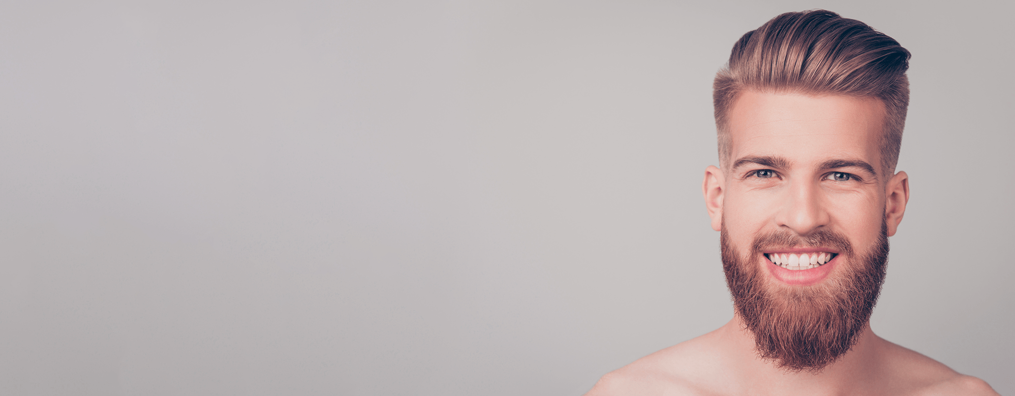 Barba uomo curata