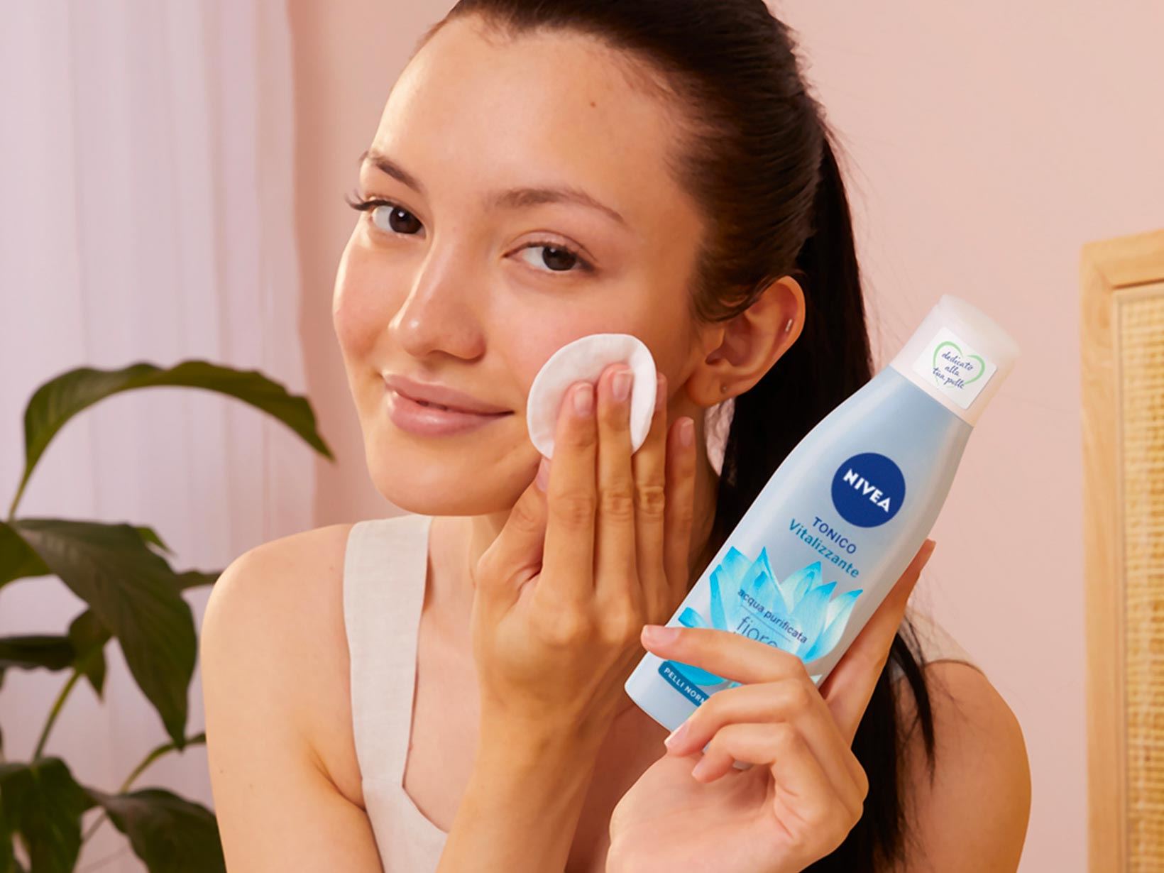 detersione viso con pelle secca