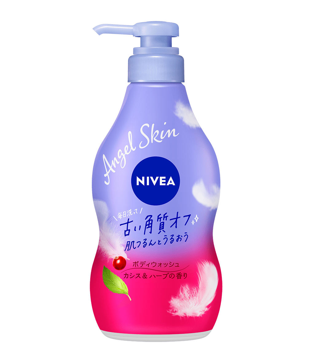 ニベアエンジェルスキンボディウォッシュ カシス&ハーブの香り ポンプ 480ml