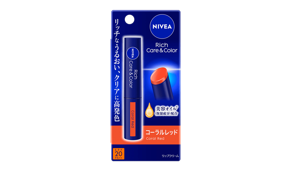 ニベア リッチケア＆カラーリップ コーラルレッド - NIVEA