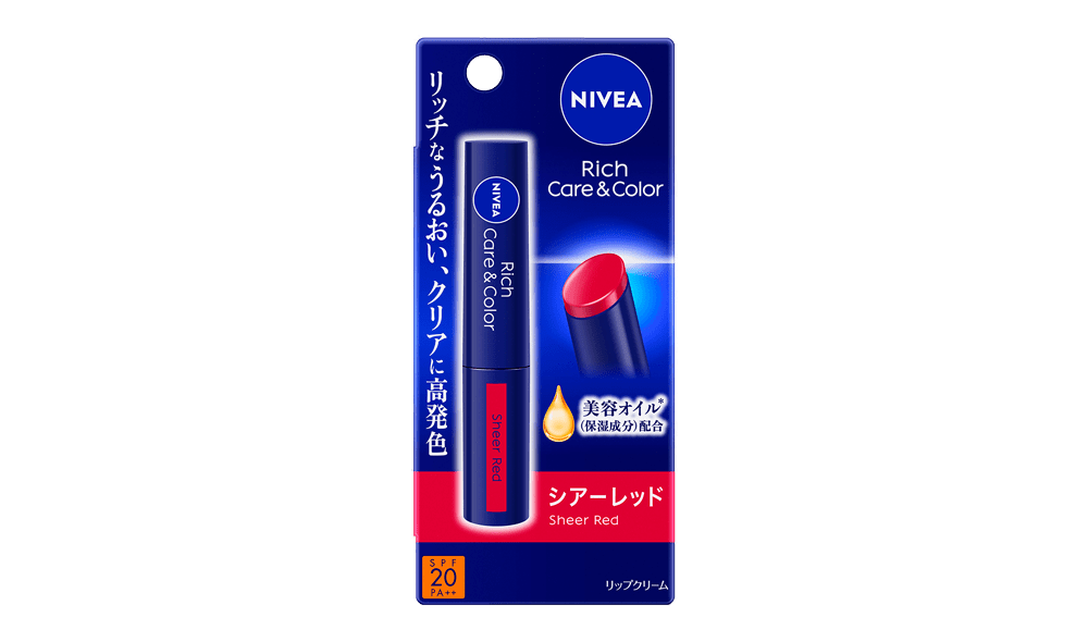 ニベア リッチケア＆カラーリップ シアーレッド - NIVEA