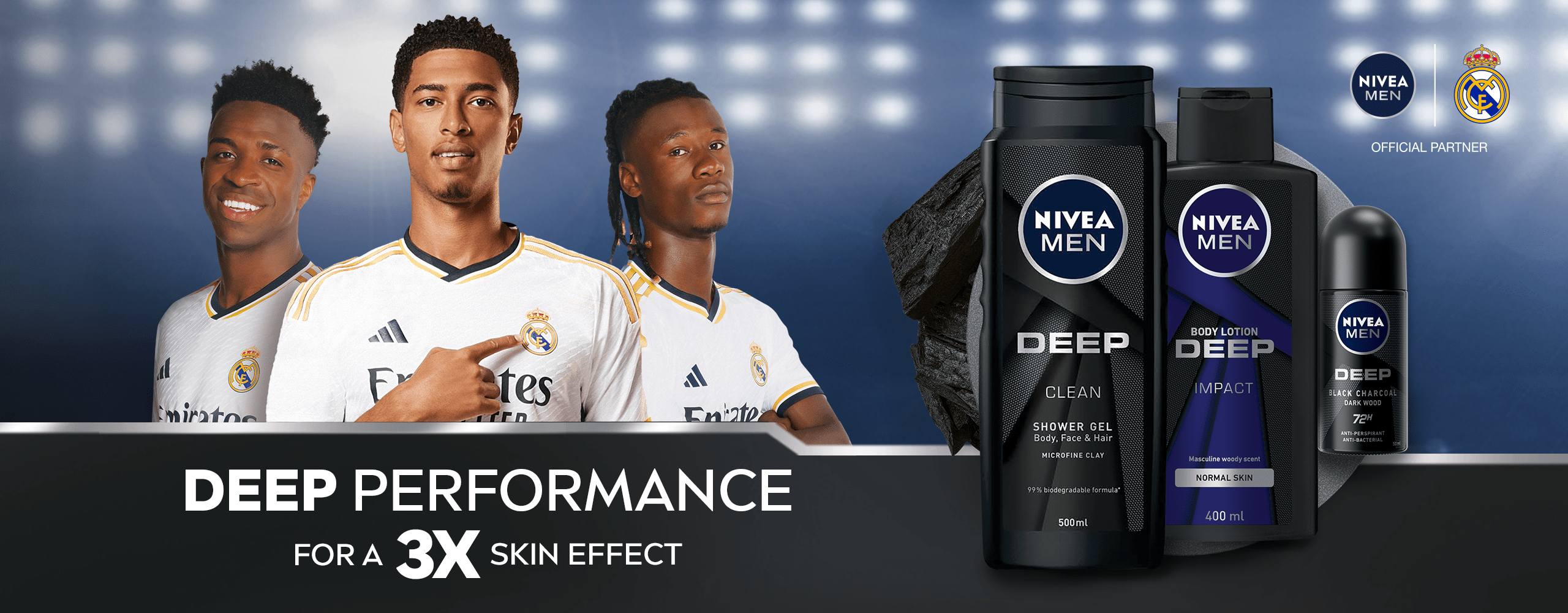 NIVEA MEN x Real Madrid Partnership banner