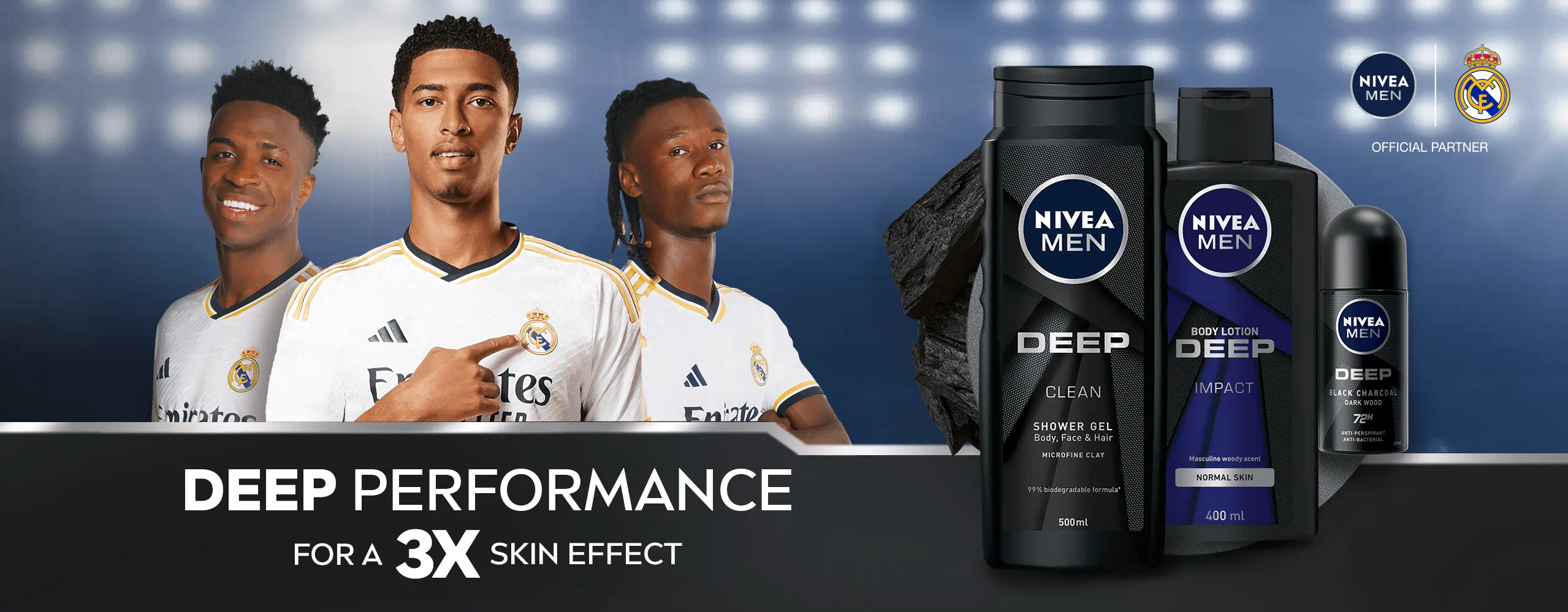 NIVEA MEN x Real Madrid Partnership banner