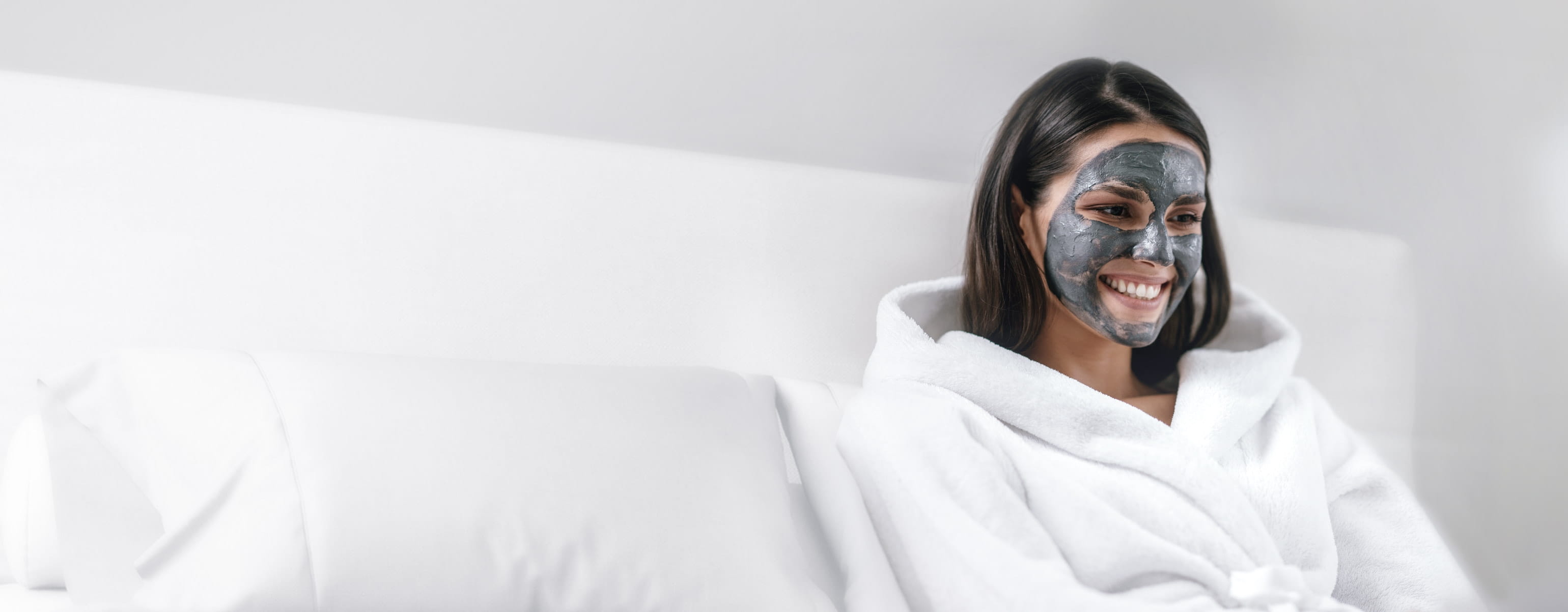 A Woman Wearing Facial Mask for Deep Cleansing her Skin