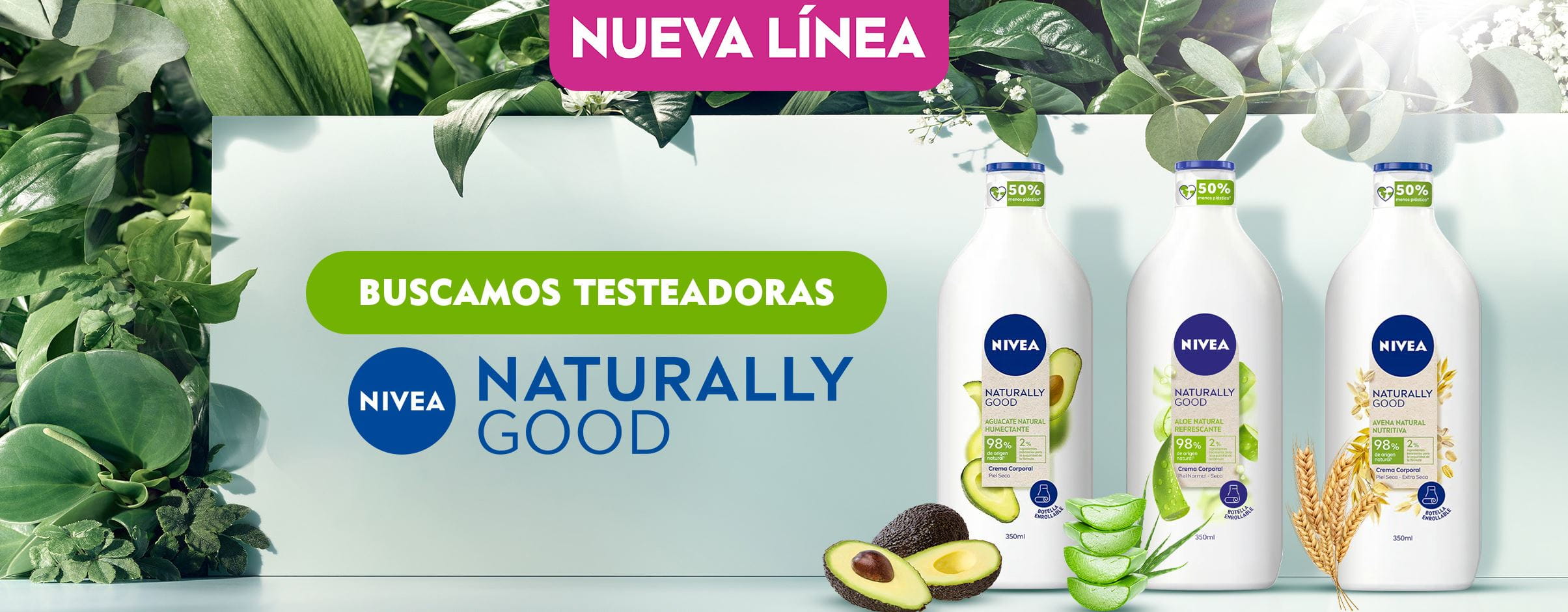 NIVEA Naturally Good Testers