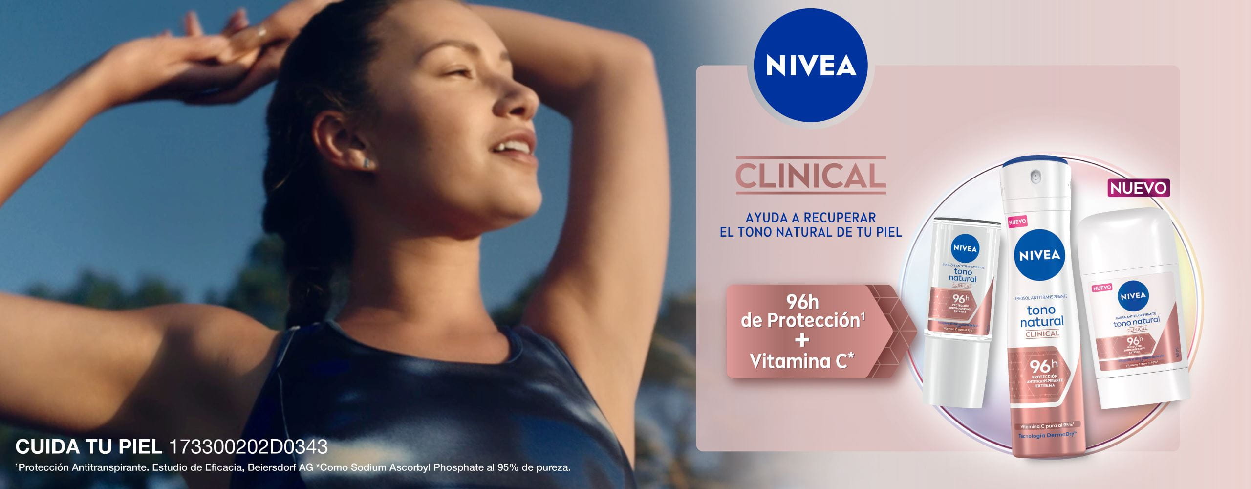 Banner Home Nivea Deo Clinical Para Mujer
