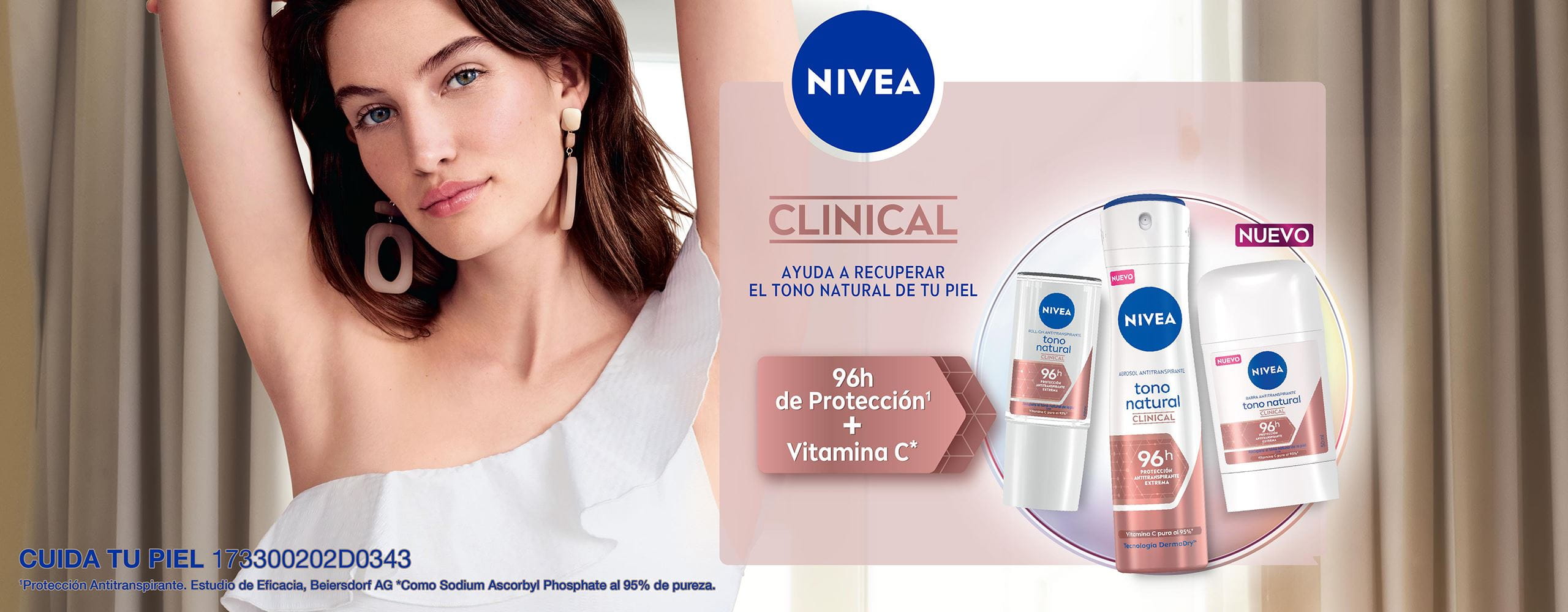 Banner Home Nivea Deo Clinical Para Mujer