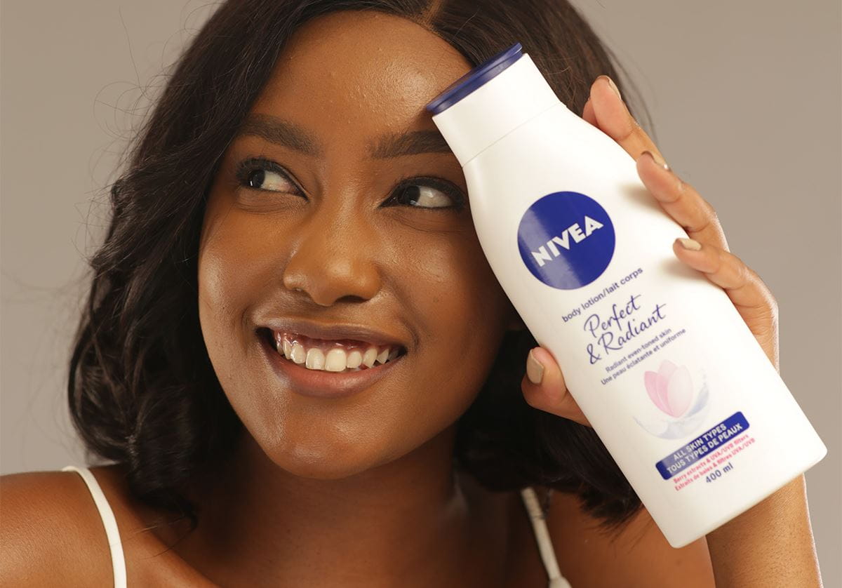 Model with Perfect & Radiant Body Lotion