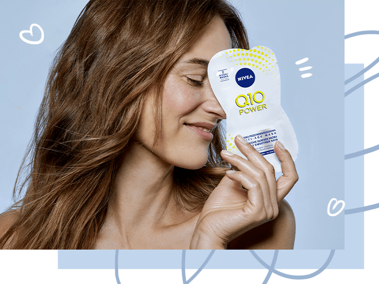 NIVEA Q10 Power maska przeciwzmarszczkowa