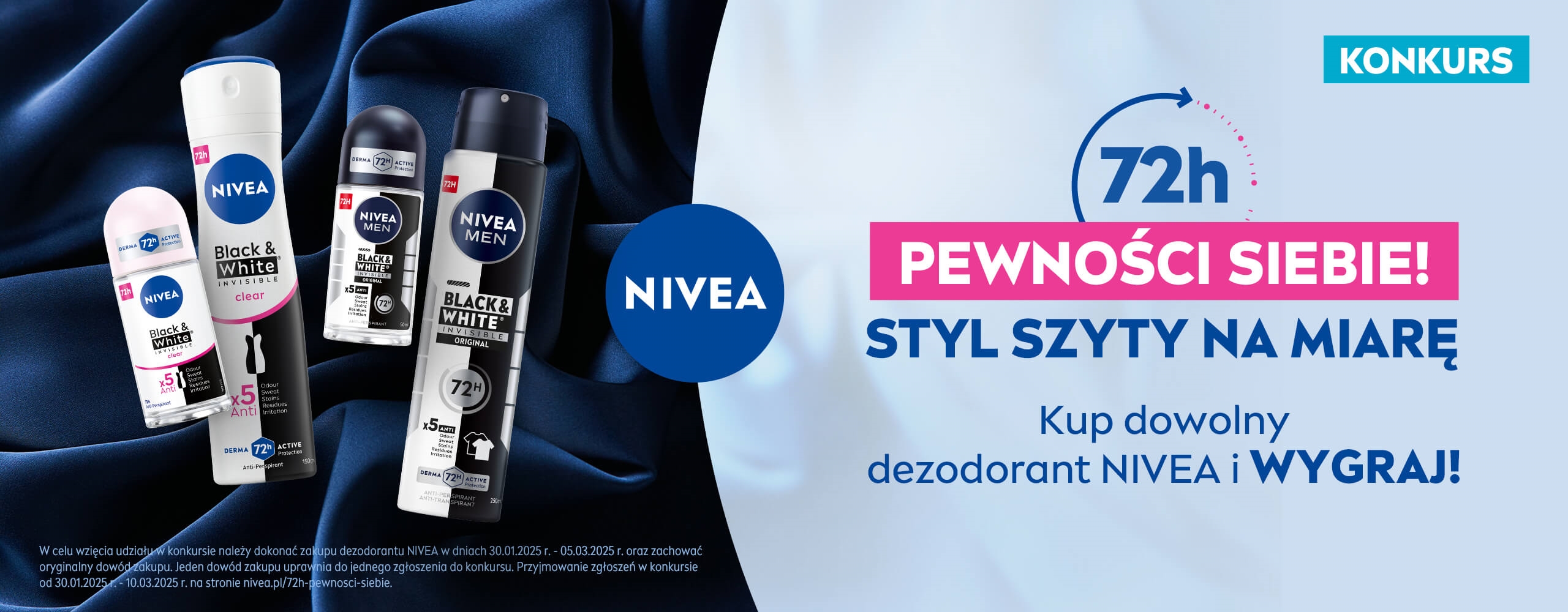 NIVEA KONKURS 72H PEWNOŚCI SIEBIE!
