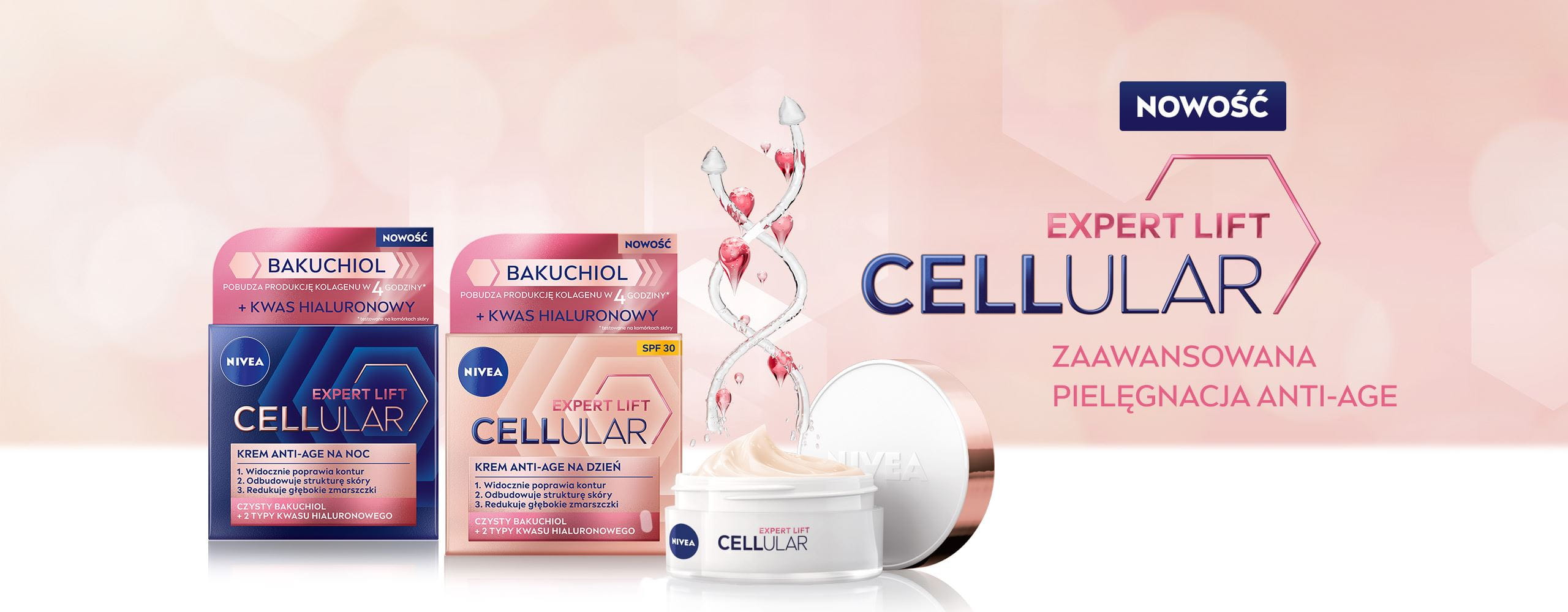 NIVEA CELLULAR Expert Lift z Czystym Bakuchiolem