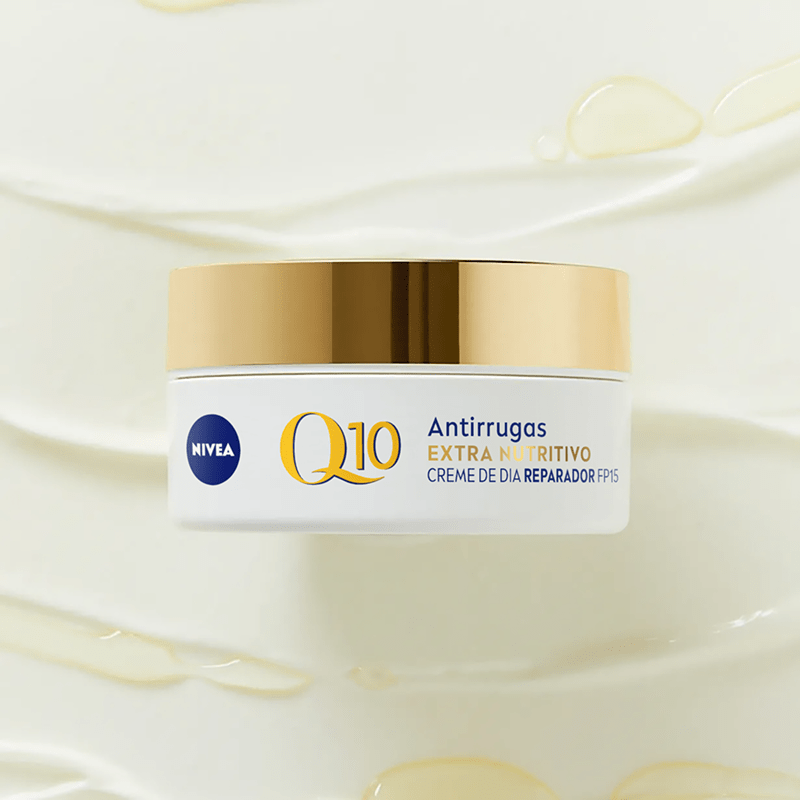 Embalagem da coenzima NIVEA Q10.