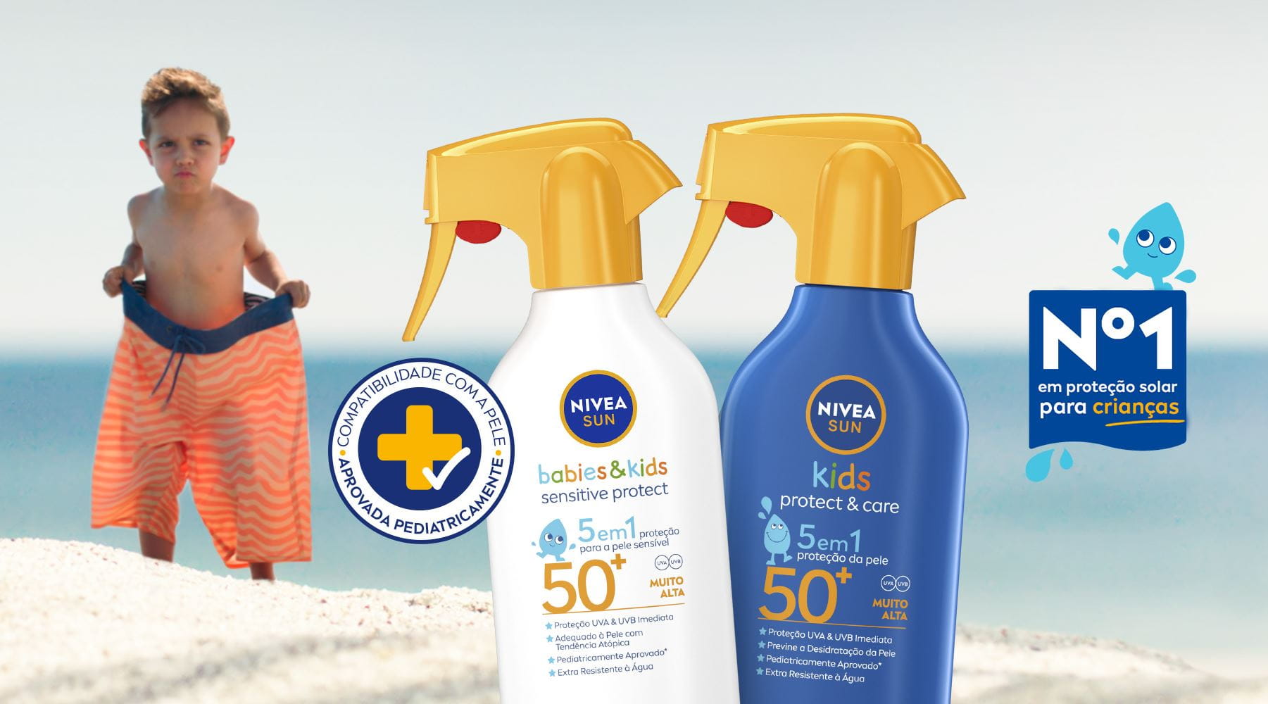 gama nivea sun kids sensitive