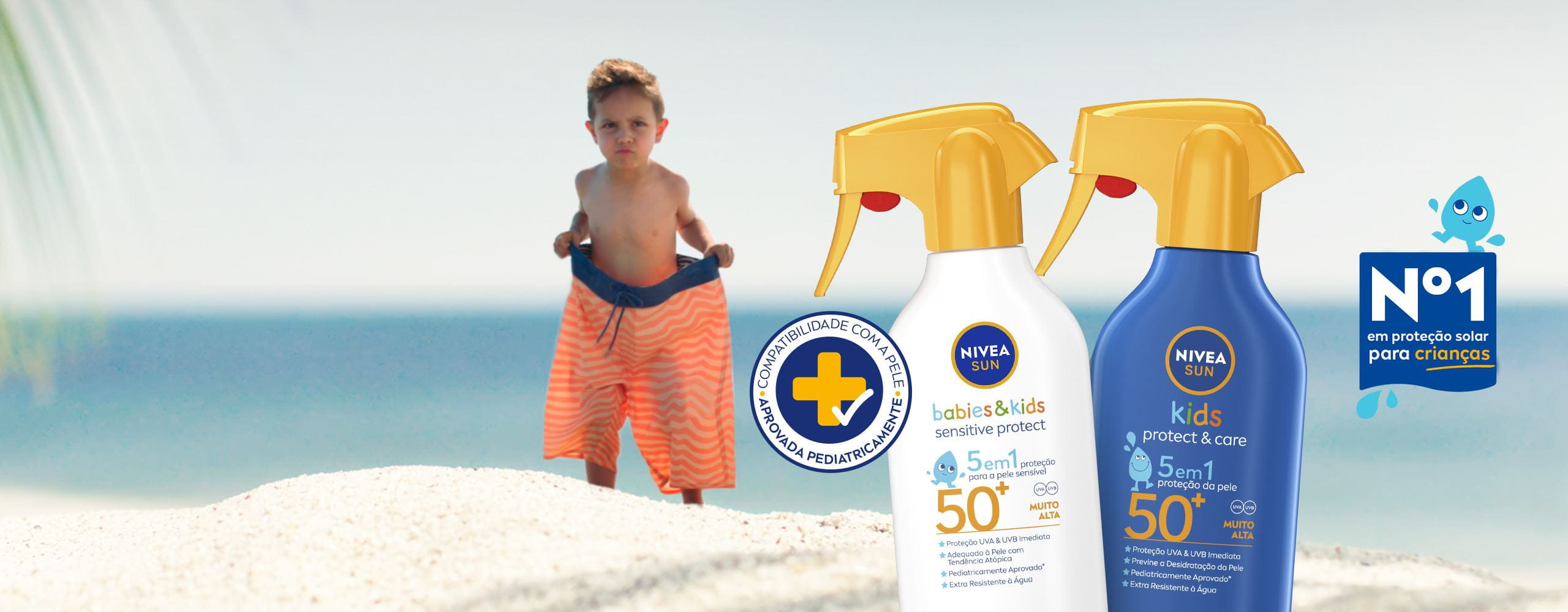 gama nivea sun kids sensitive