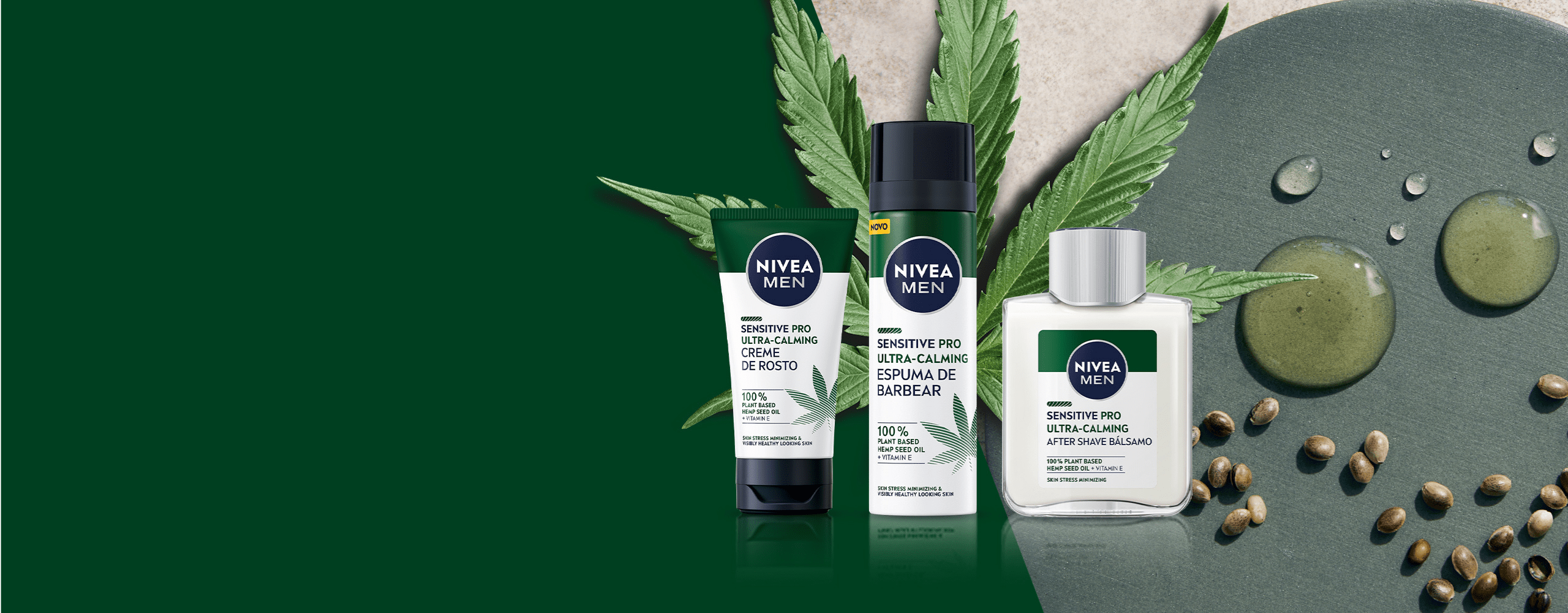Gama de produtos NIVEA MEN Sensitive PRO Ultra calmante