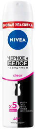 NIVEA Черное и Белое Невидимый Clear