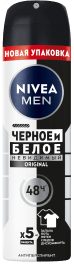 NIVEA MEN Original Невидимый Черное и Белое