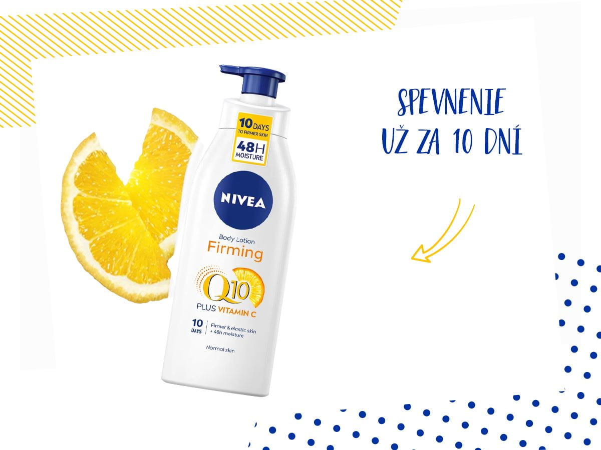 SPEVŇUJÚCE TELOVÉ MLIEKO Q10 + VITAMÍN C
